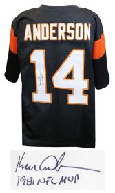 Ken Anderson Signed Black Custom Football Jersey w/1981 NFL MVP