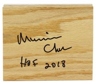 Maurice Cheeks Signed Floor Piece w/Hall of Fame '18
