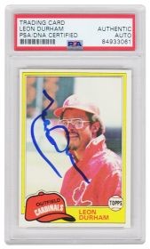 Leon Durham Signed St Louis Cardinals Topps Rookie Baseball Card #321