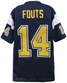 Dan Fouts Signed Dark Navy Throwback Custom Football Jersey