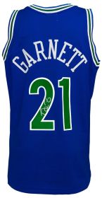 Kevin Garnett Signed Minnesota Timberwolves Throwback Jersey 1995