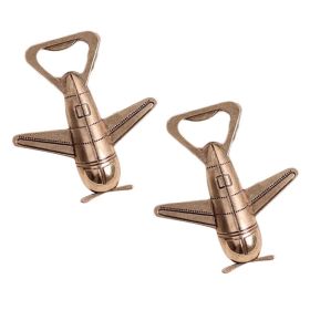 Retro Bronze Metal Aircraft Bottle Opener