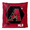 Diamondbacks OFFICIAL MLB "Connector" Double Sided Velvet Pillow; 16" x 16"