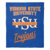 Virginia State Trojans OFFICIAL NCAA Silk Touch Throw Blanket