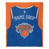 Knicks OFFICIAL NBA Personalized Jersey Silk Touch Throw Blanket