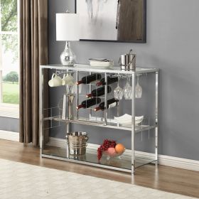 Contemporary Chrome Wine Rack