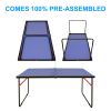 Ping Pong Table Set with Net and 2 Paddles