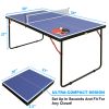 Ping Pong Table Set with Net and 2 Paddles