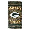 Packers OFFICIAL NFL Realtree "Stripes" Beach Towel; 30" x 60"