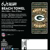 Packers OFFICIAL NFL Realtree "Stripes" Beach Towel; 30" x 60"
