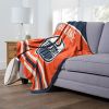 OFFICIAL NHL Personalized Jersey Silk Touch Throw Blanket - Oilers