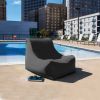 Indoor/Outdoor Bean Bag Chair - Slate