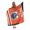 OFFICIAL NHL Personalized Jersey Silk Touch Throw Blanket - Oilers