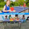 Ping Pong Table Set with Net and 2 Paddles