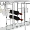 Contemporary Chrome Wine Rack